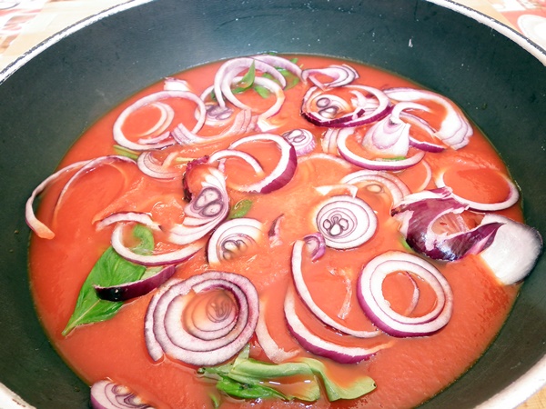 Sugo fresco per pietanze di verdure
